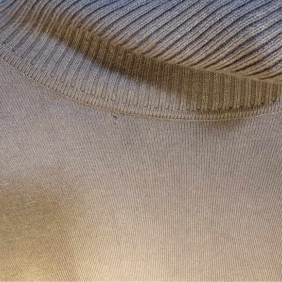 Spense Knits Brown Knit Turtleneck Medium Long Sleeve Neutral Minimalist Sweater - Picture 4 of 12